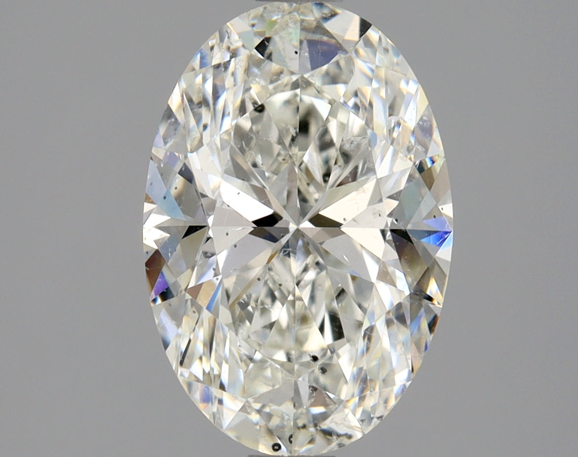 Lab-Grown 1.80 Carat Oval Shape Diamond color J Clarity SI2 With GIA Certificate, precious stones, engagement diamonds