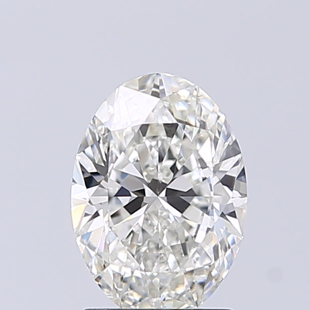 Lab-Grown 1.37 Carat Oval Shape Diamond color H Clarity SI2 With GIA Certificate, precious stones, engagement diamonds
