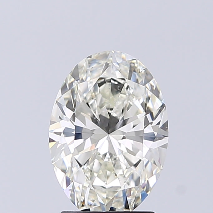 Lab-Grown 1.70 Carat Oval Shape Diamond color J Clarity SI1 With GIA Certificate, precious stones, engagement diamonds