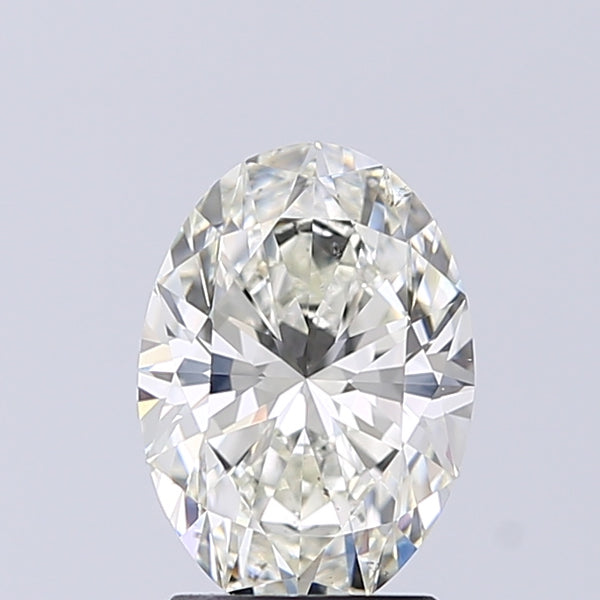 Lab-Grown 1.70 Carat Oval Shape Diamond color J Clarity SI1 With GIA Certificate, precious stones, engagement diamonds