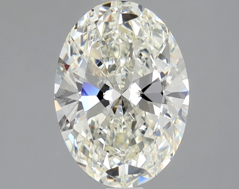 Lab-Grown 1.54 Carat Oval Shape Diamond color J Clarity SI1 With GIA Certificate, precious stones, engagement diamonds