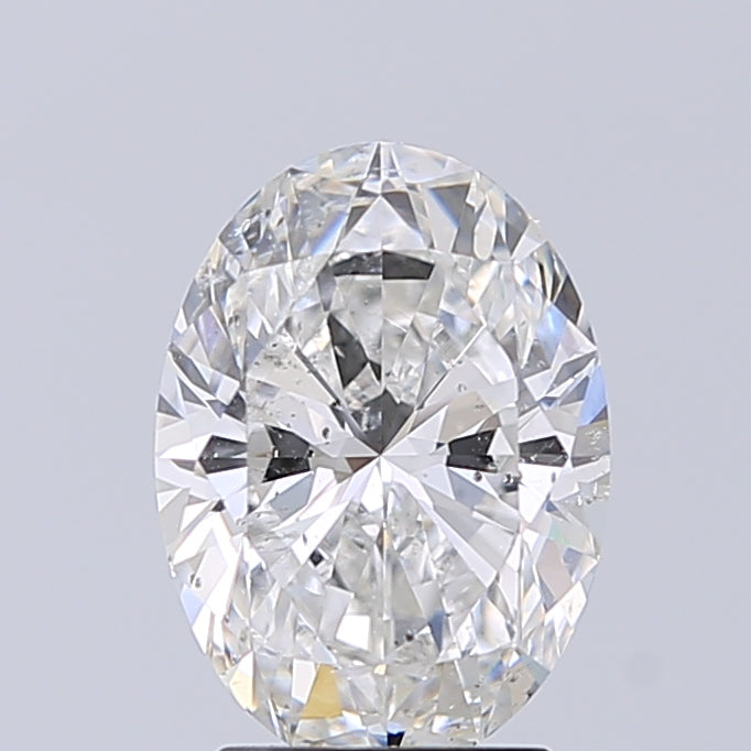 Lab-Grown 2.20 Carat Oval Shape Diamond color F Clarity SI2 With GIA Certificate, precious stones, engagement diamonds