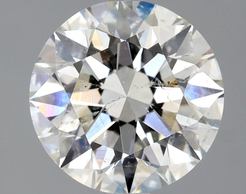 Lab-Grown 2.01 Carat Round Brilliant Diamond color H Clarity SI2 With GIA Certificate, precious stones, engagement diamonds