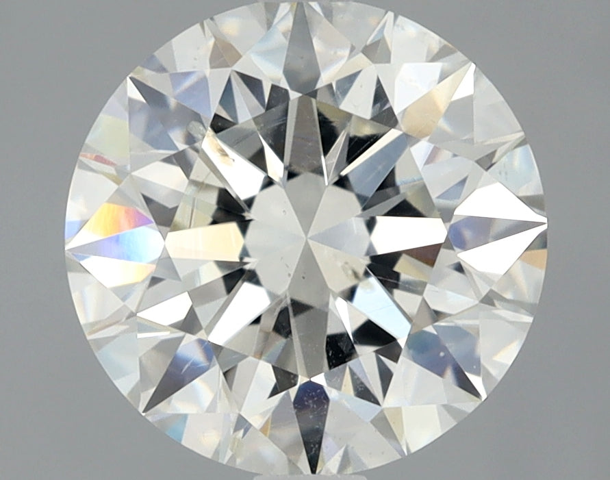 Lab-Grown 2.01 Carat Round Brilliant Diamond color I Clarity SI2 With GIA Certificate, precious stones, engagement diamonds