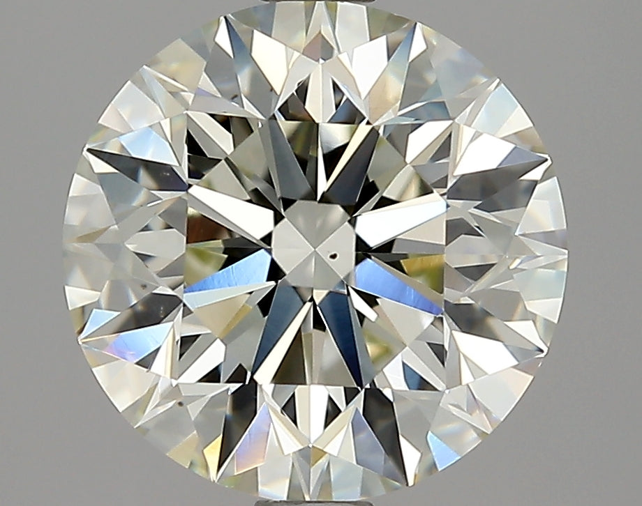 Lab-Grown 2.70 Carat Round Brilliant Diamond color K Clarity VS2 With GIA Certificate, precious stones, engagement diamonds