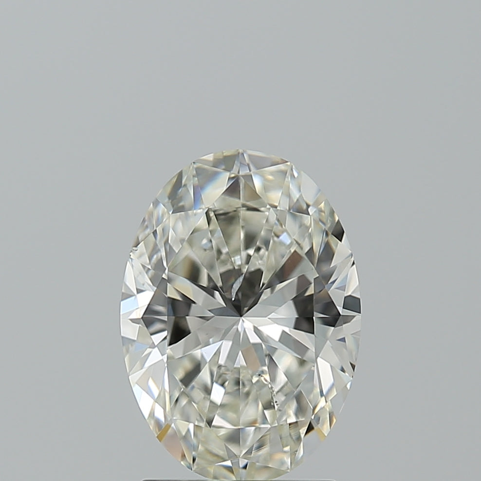 Lab-Grown 2.20 Carat Oval Shape Diamond color J Clarity SI2 With GIA Certificate, precious stones, engagement diamonds