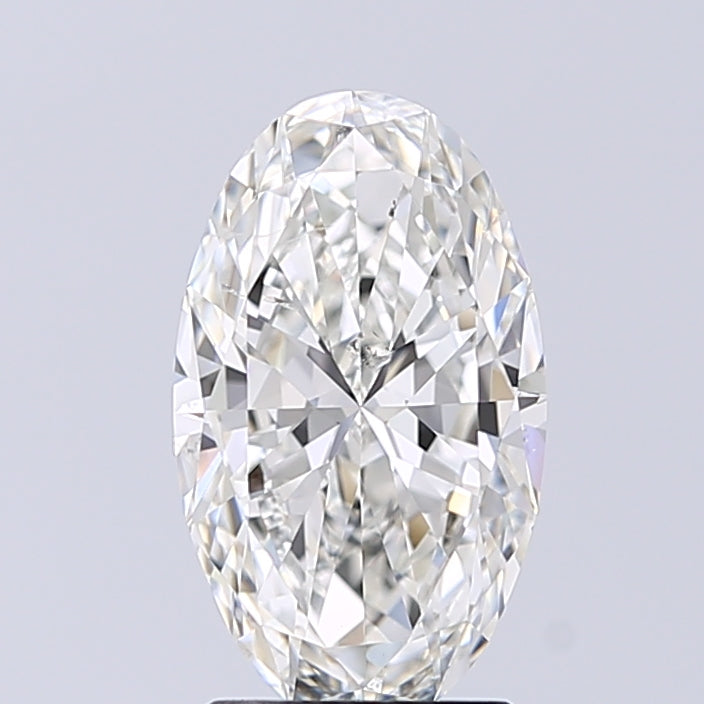 Lab-Grown 1.85 Carat Oval Shape Diamond color H Clarity SI2 With GIA Certificate, precious stones, engagement diamonds