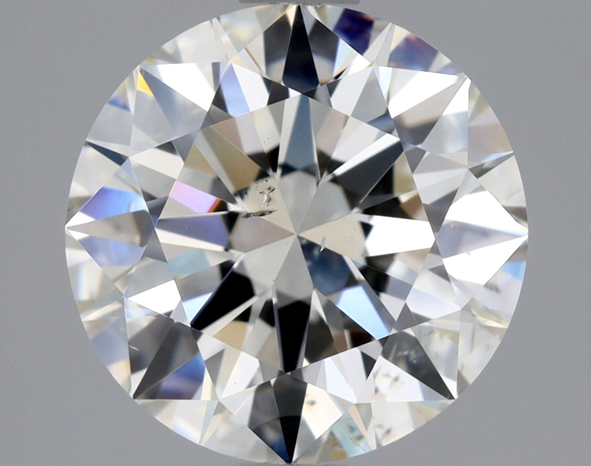 Lab-Grown 2.01 Carat Round Brilliant Diamond color I Clarity SI2 With GIA Certificate, precious stones, engagement diamonds