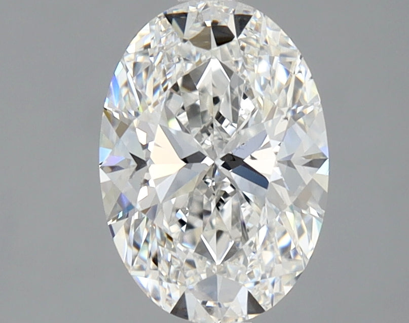 Lab-Grown 1.50 Carat Oval Shape Diamond color F Clarity SI1 With GIA Certificate, precious stones, engagement diamonds
