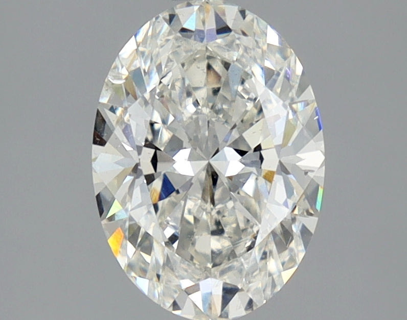 Lab-Grown 2.01 Carat Oval Shape Diamond color I Clarity SI1 With GIA Certificate, precious stones, engagement diamonds