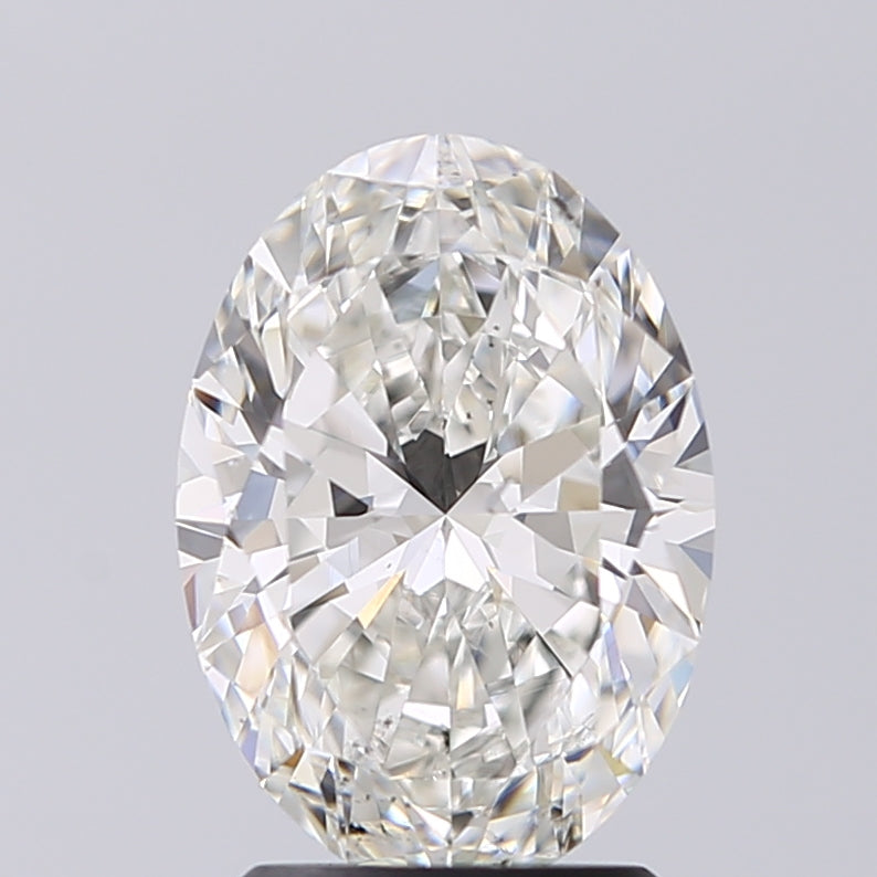 Lab-Grown 2.01 Carat Oval Shape Diamond color G Clarity SI1 With GIA Certificate, precious stones, engagement diamonds