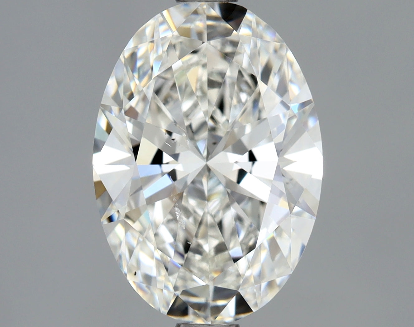 Lab-Grown 2.01 Carat Oval Shape Diamond color G Clarity SI1 With GIA Certificate, precious stones, engagement diamonds