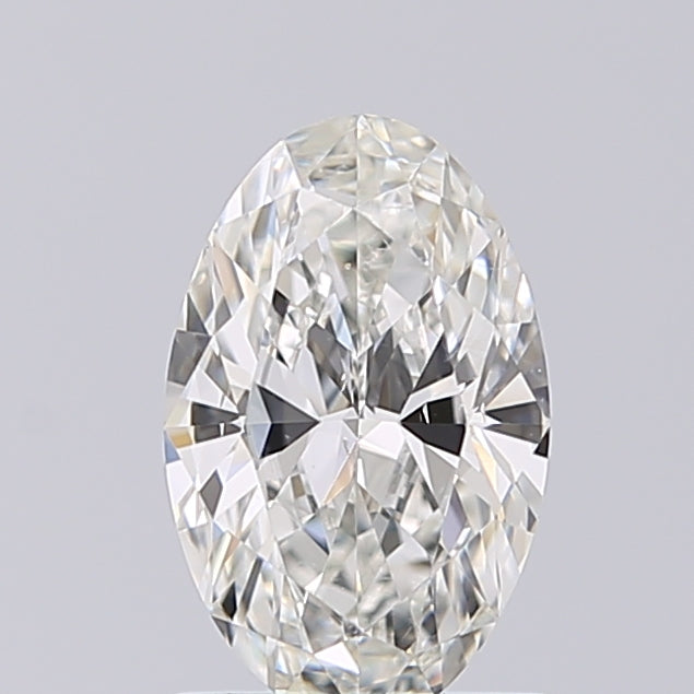 Lab-Grown 1.00 Carat Oval Shape Diamond color H Clarity SI2 With GIA Certificate, precious stones, engagement diamonds
