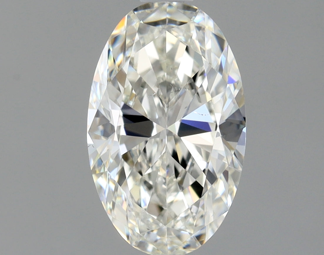 Lab-Grown 1.00 Carat Oval Shape Diamond color H Clarity SI1 With GIA Certificate, precious stones, engagement diamonds