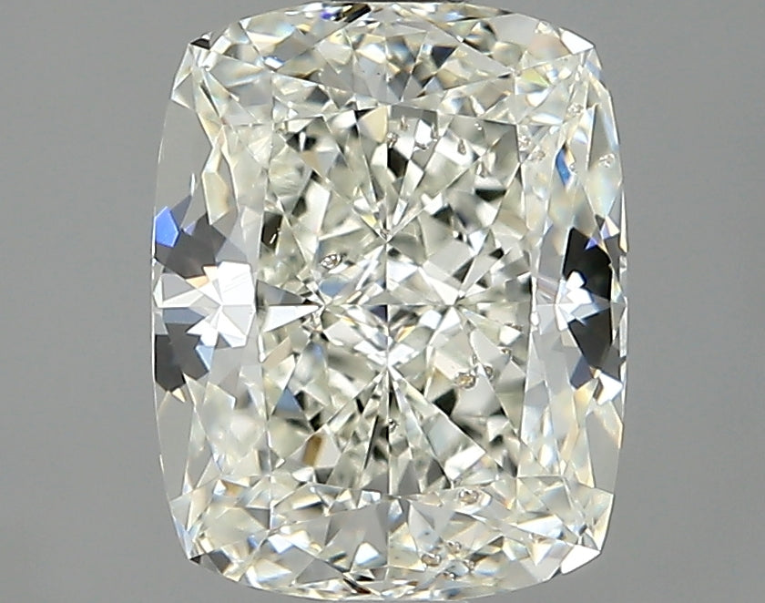 Lab-Grown 2.01 Carat Cushion Modified Brilliant Cut Diamond color J Clarity SI2 With GIA Certificate, precious stones, engagement diamonds