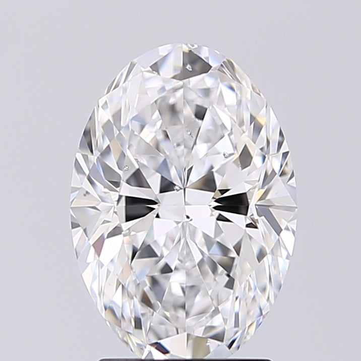 Lab-Grown 2.01 Carat Oval Shape Diamond color D Clarity SI2 With GIA Certificate, precious stones, engagement diamonds