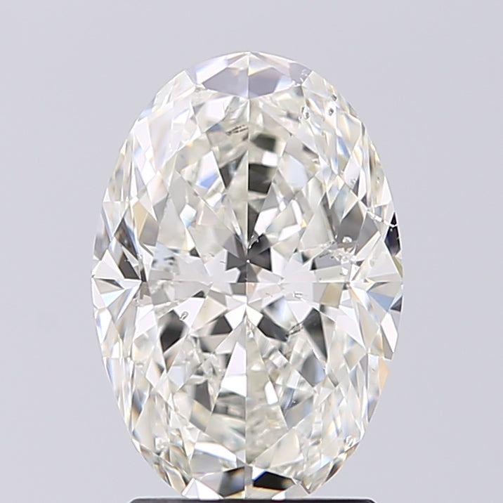 Lab-Grown 2.00 Carat Oval Shape Diamond color I Clarity SI2 With GIA Certificate, precious stones, engagement diamonds