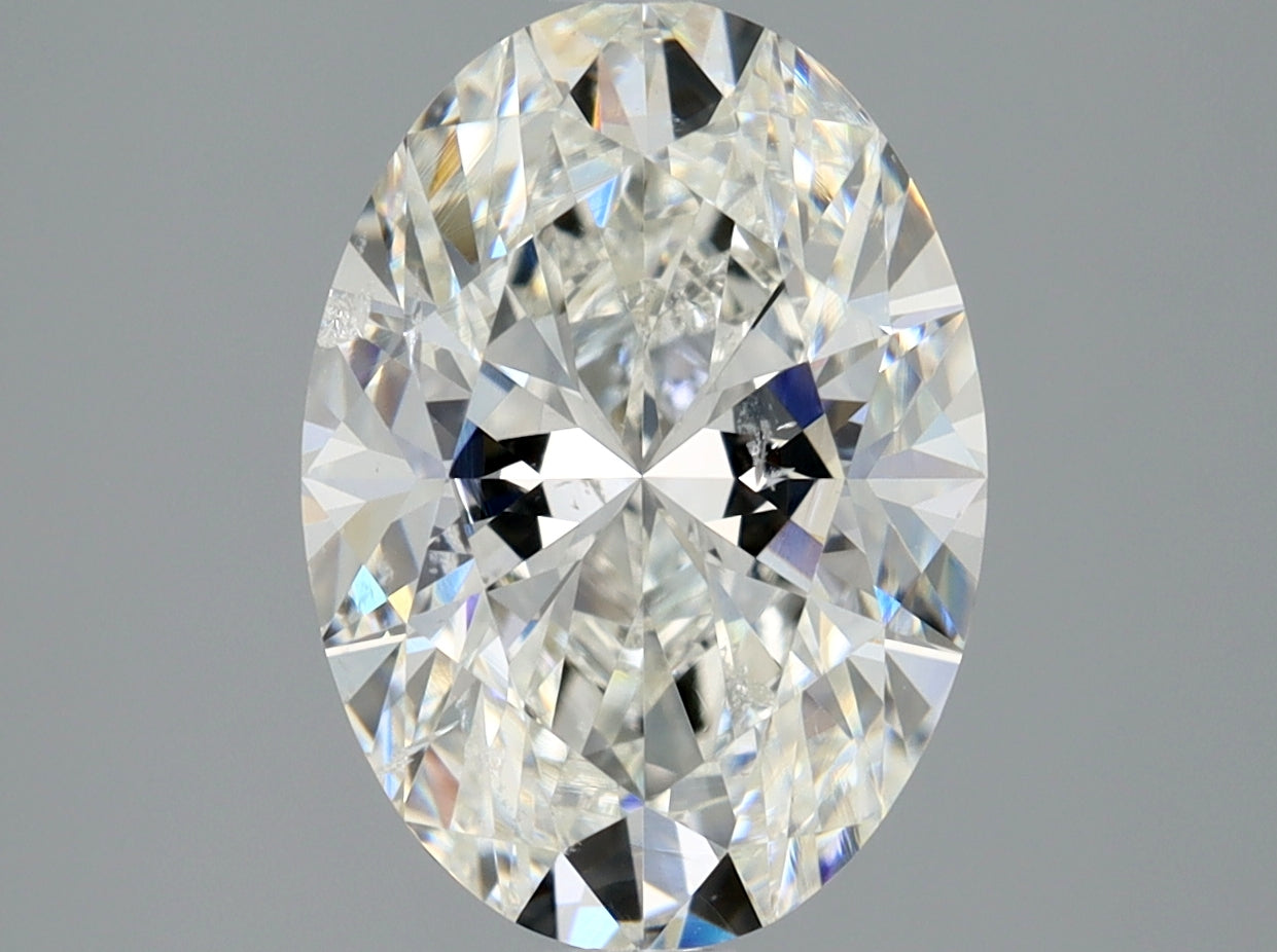 Lab-Grown 2.01 Carat Oval Shape Diamond color H Clarity SI2 With GIA Certificate, precious stones, engagement diamonds