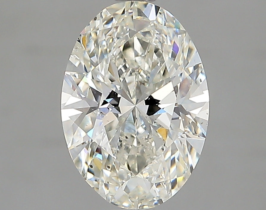 Lab-Grown 2.01 Carat Oval Shape Diamond color I Clarity SI2 With GIA Certificate, precious stones, engagement diamonds