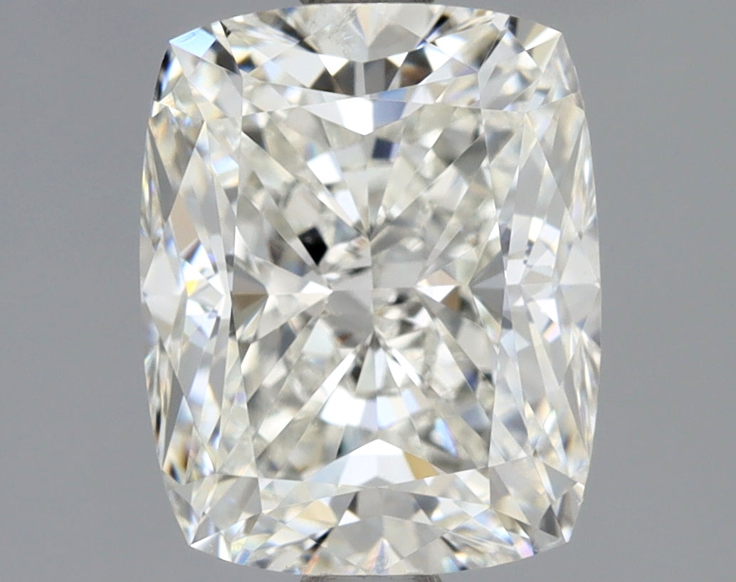 Lab-Grown 2.03 Carat Cushion Modified Brilliant Cut Diamond color H Clarity SI2 With GIA Certificate, precious stones, engagement diamonds