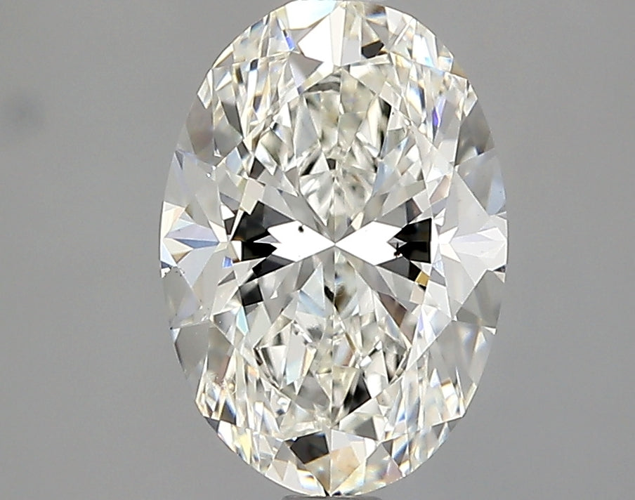 Lab-Grown 2.01 Carat Oval Shape Diamond color I Clarity SI1 With GIA Certificate, precious stones, engagement diamonds