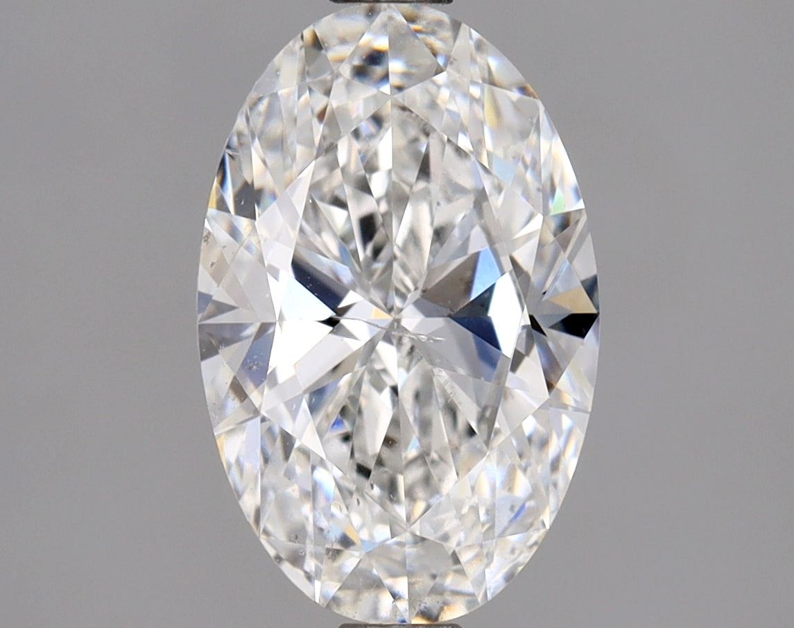 Lab-Grown 1.70 Carat Oval Shape Diamond color E Clarity SI2 With GIA Certificate, precious stones, engagement diamonds