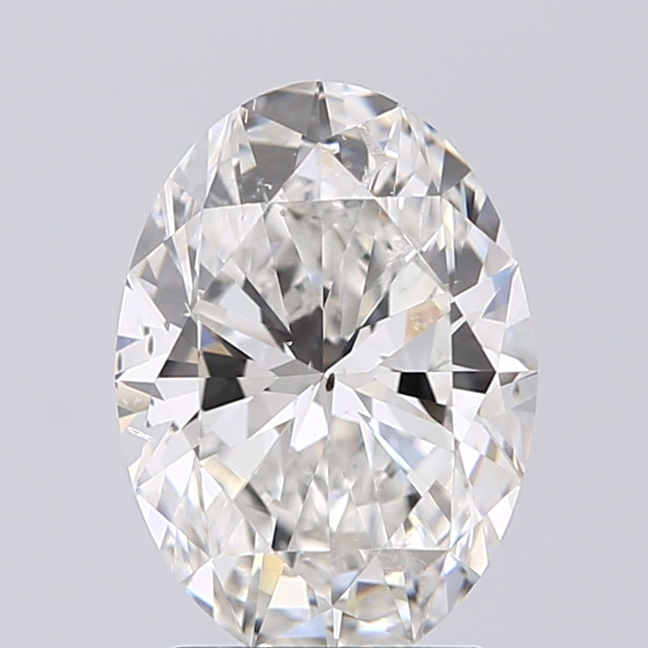 Lab-Grown 2.01 Carat Oval Shape Diamond color G Clarity SI2 With GIA Certificate, precious stones, engagement diamonds