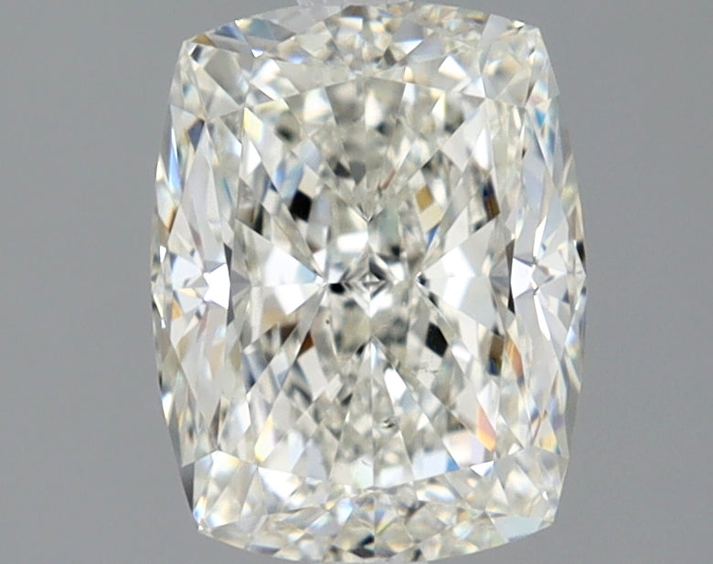 Lab-Grown 2.01 Carat Cushion Modified Brilliant Cut Diamond color J Clarity SI1 With GIA Certificate, precious stones, engagement diamonds