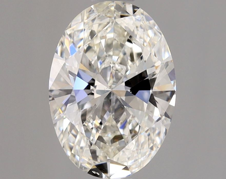 Lab-Grown 1.00 Carat Oval Shape Diamond color H Clarity SI1 With GIA Certificate, precious stones, engagement diamonds
