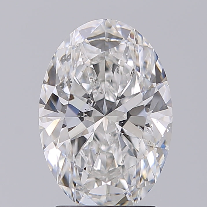 Lab-Grown 2.02 Carat Oval Shape Diamond color E Clarity SI2 With GIA Certificate, precious stones, engagement diamonds