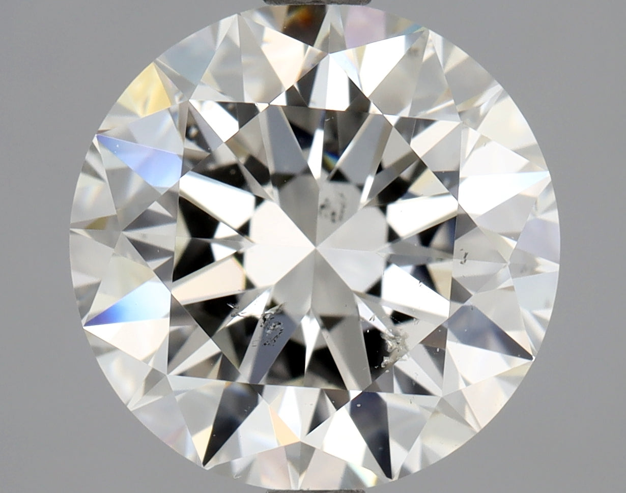 Lab-Grown 2.81 Carat Round Brilliant Diamond color I Clarity SI2 With GIA Certificate, precious stones, engagement diamonds