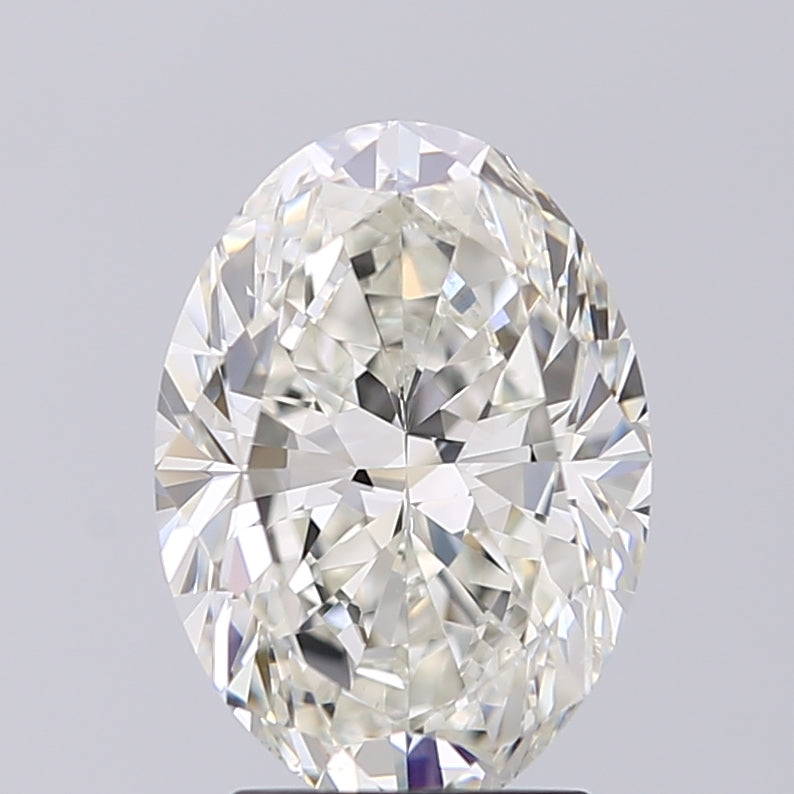 Lab-Grown 2.40 Carat Oval Shape Diamond color I Clarity SI1 With GIA Certificate, precious stones, engagement diamonds