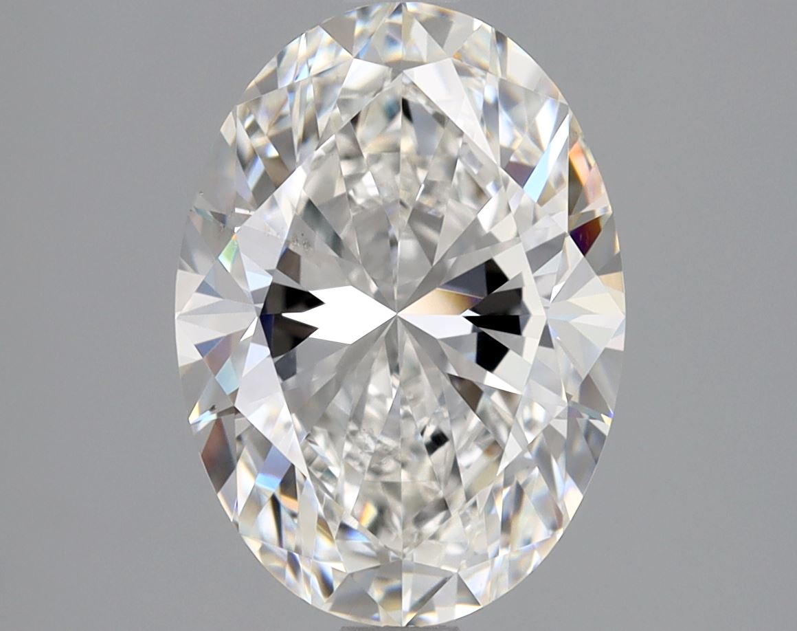 Lab-Grown 2.35 Carat Oval Shape Diamond color F Clarity SI1 With GIA Certificate, precious stones, engagement diamonds