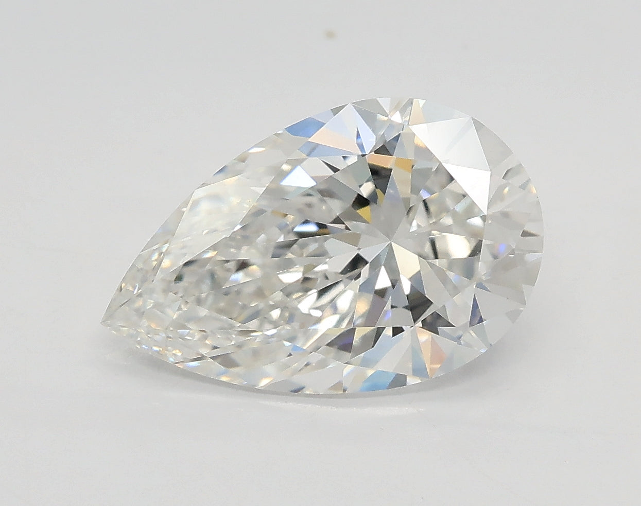 Lab-Grown 2.57 Carat Pear Shape Diamond color F Clarity VVS2 With GIA Certificate, precious stones, engagement diamonds