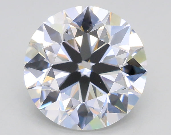 Lab-Grown 2.01 Carat Round Brilliant Diamond color D Clarity VS2, precious stones, engagement diamonds