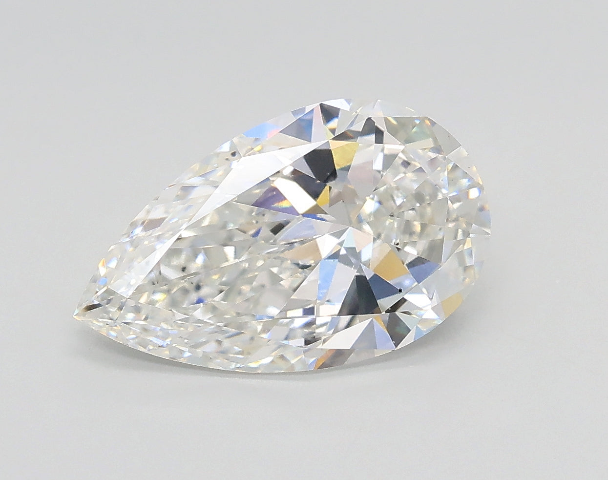 Lab-Grown 2.52 Carat Pear Shape Diamond color F Clarity VS2, precious stones, engagement diamonds