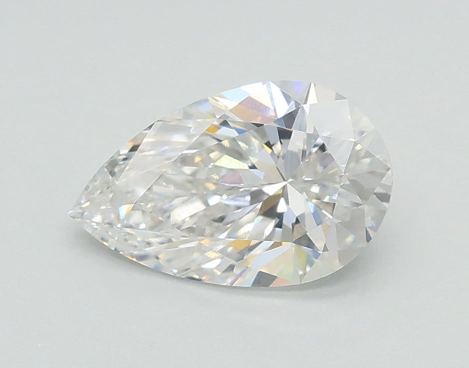 Lab-Grown 1.01 Carat Pear Shape Diamond color E Clarity VVS2 With GIA Certificate, precious stones, engagement diamonds