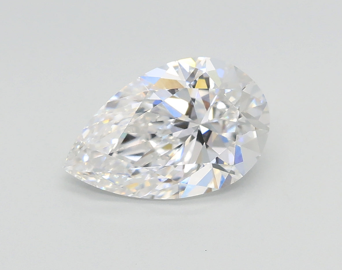 Lab-Grown 1.53 Carat Pear Shape Diamond color D Clarity VS1 With GIA Certificate, precious stones, engagement diamonds