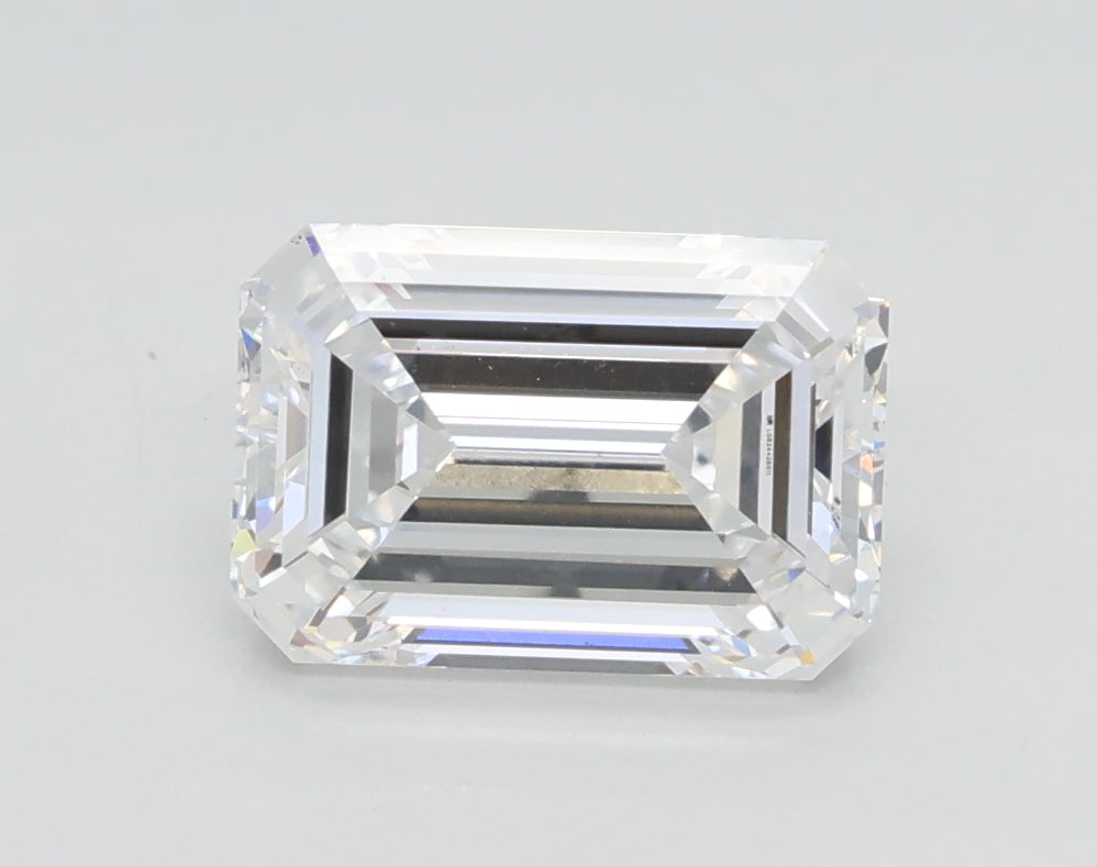 Lab-Grown 1.50 Carat Emerald Cut Diamond color D Clarity VS2, precious stones, engagement diamonds
