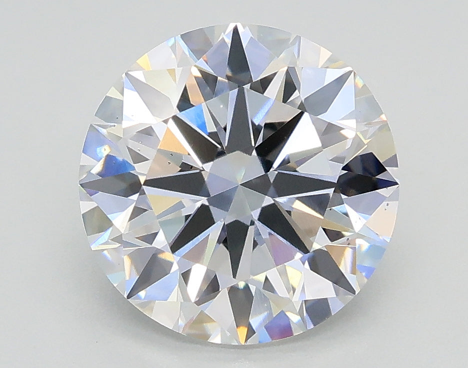 Lab-Grown 2.71 Carat Round Brilliant Diamond color D Clarity VS2, precious stones, engagement diamonds