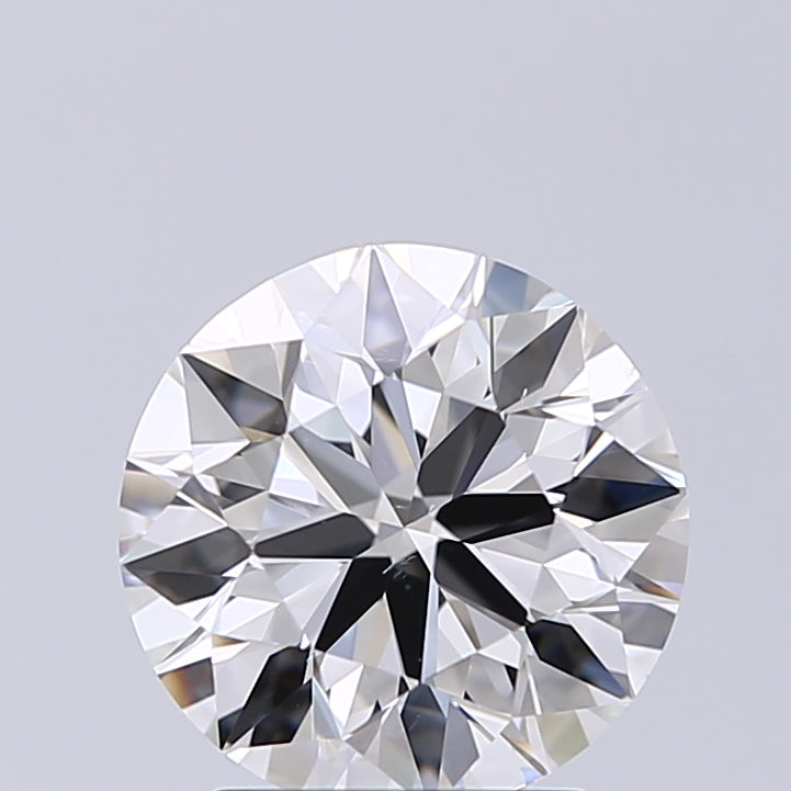 Lab-Grown 2.01 Carat Round Brilliant Diamond color E Clarity SI1 With GIA Certificate, precious stones, engagement diamonds