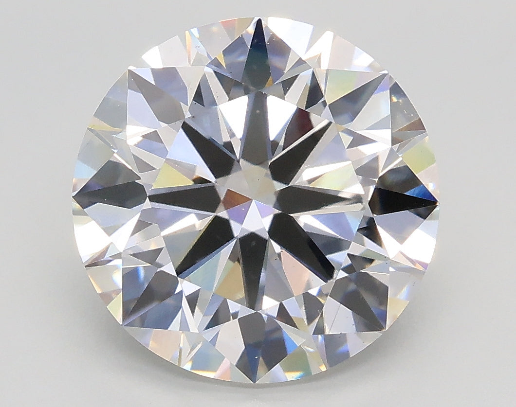 Lab-Grown 4.04 Carat Round Brilliant Diamond color F Clarity VS2, precious stones, engagement diamonds