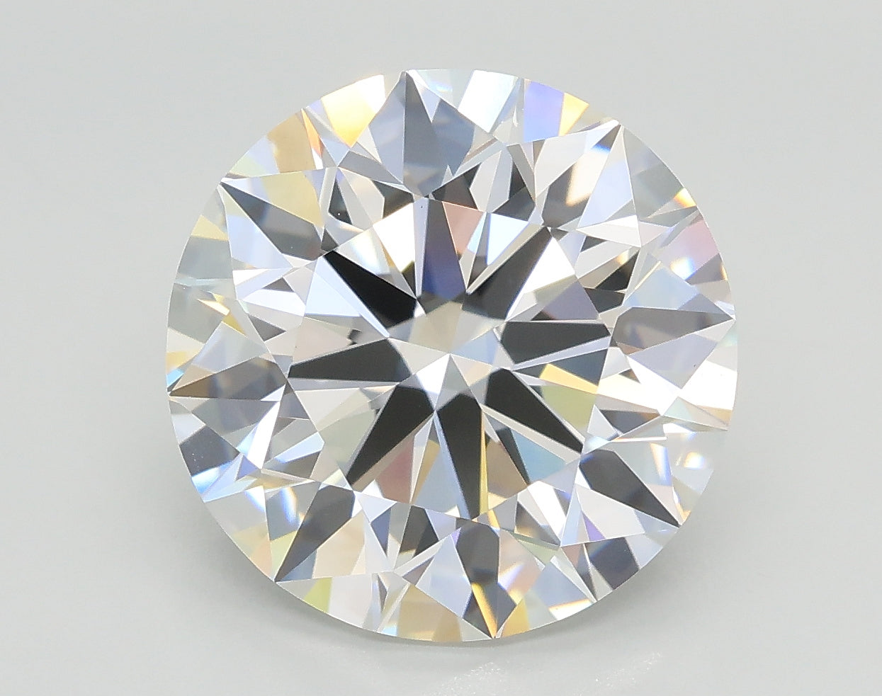 Lab-Grown 5.03 Carat Round Brilliant Diamond color F Clarity VVS2, precious stones, engagement diamonds