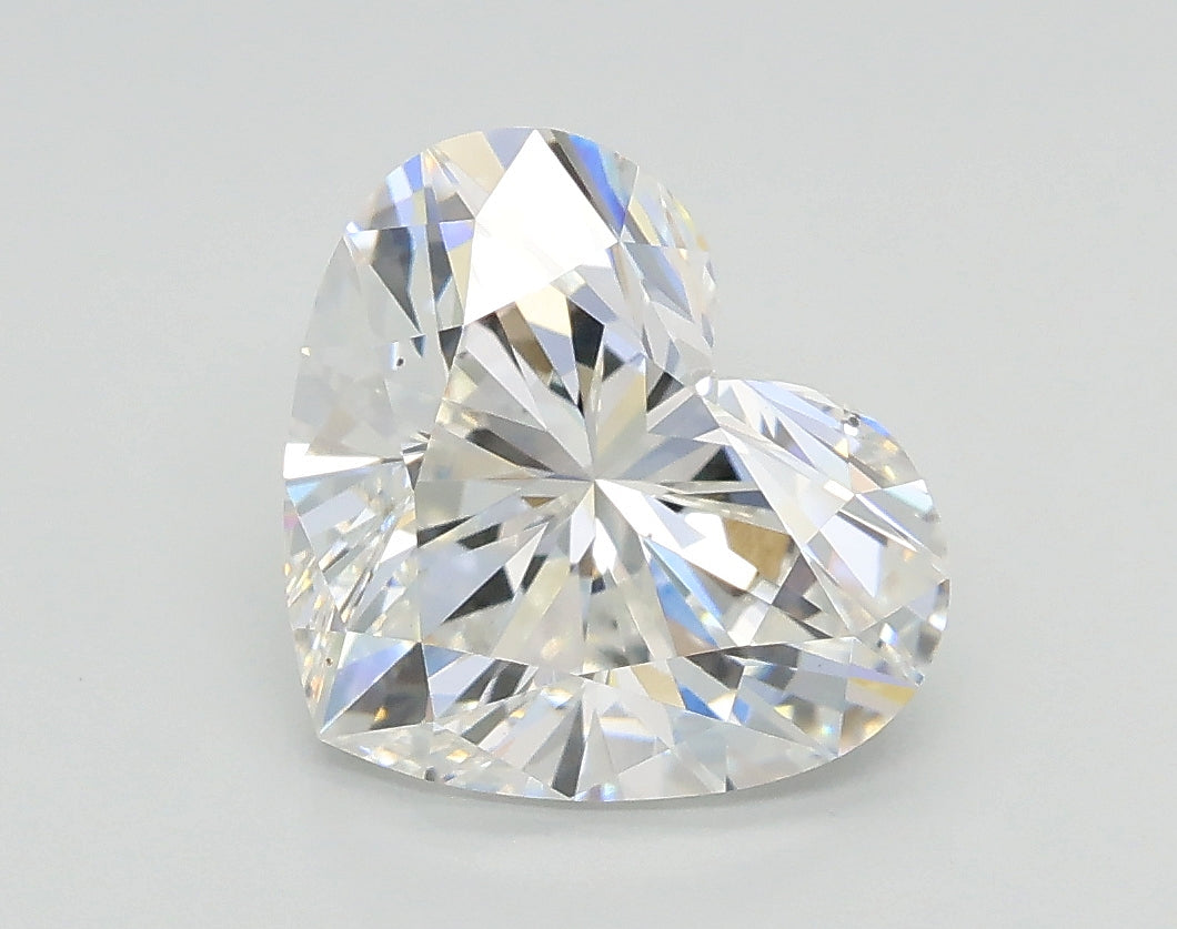 Lab-Grown 2.55 Carat Heart Shape Diamond color E Clarity VS2, precious stones, engagement diamonds