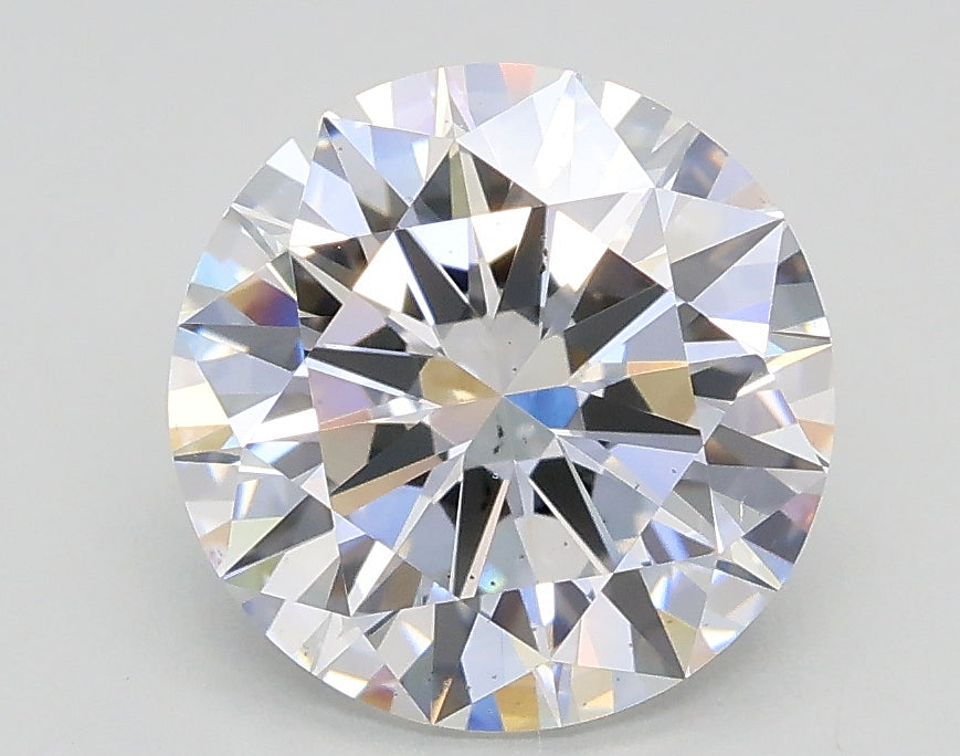 Lab-Grown 2.01 Carat Round Brilliant Diamond color D Clarity VS2, precious stones, engagement diamonds