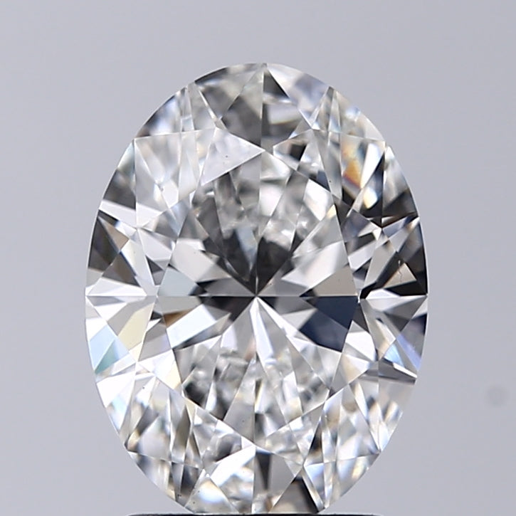 Lab-Grown 2.01 Carat Oval Shape Diamond color D Clarity VS1, precious stones, engagement diamonds
