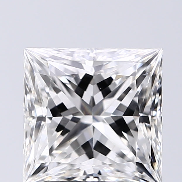 Lab-Grown 2.01 Carat Princess Cut Diamond color F Clarity VVS2, precious stones, engagement diamonds