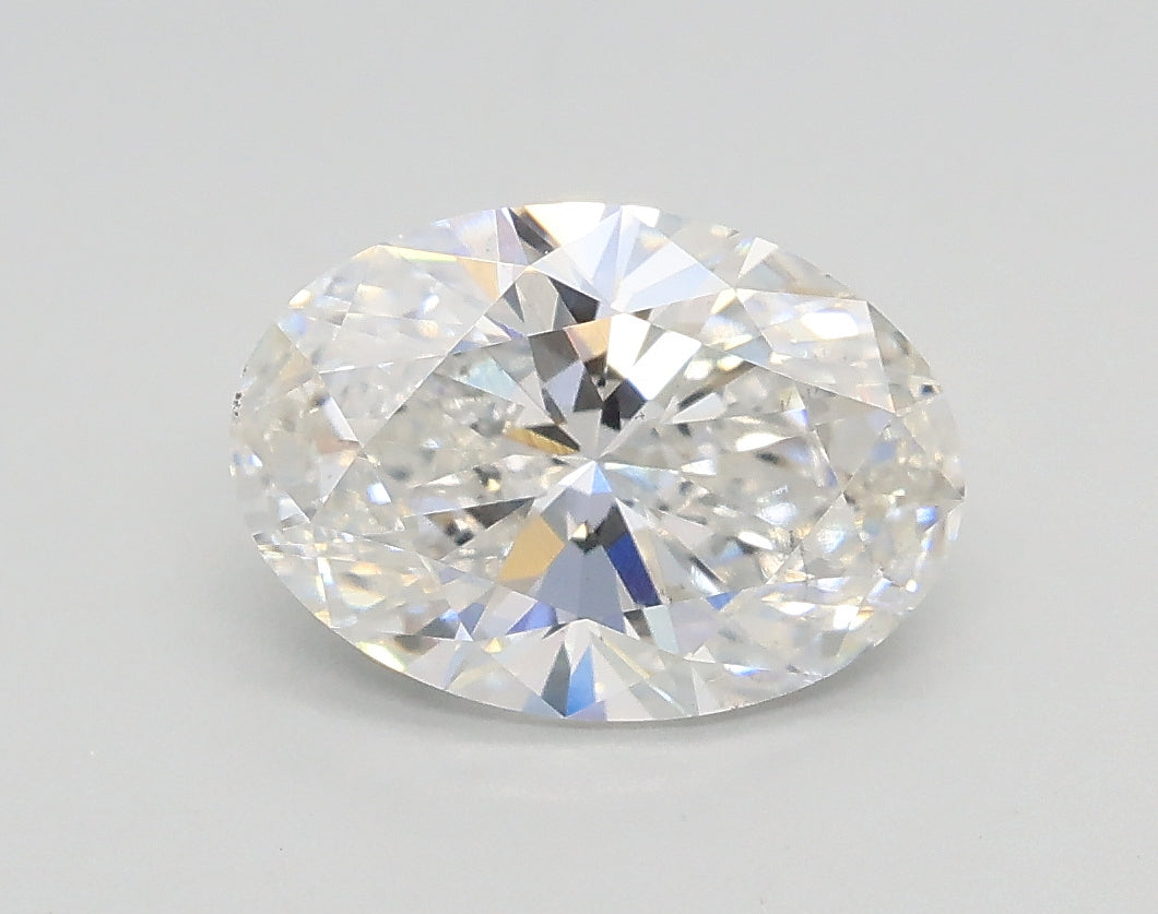 Lab-Grown 1.38 Carat Oval Shape Diamond color F Clarity VS2, precious stones, engagement diamonds