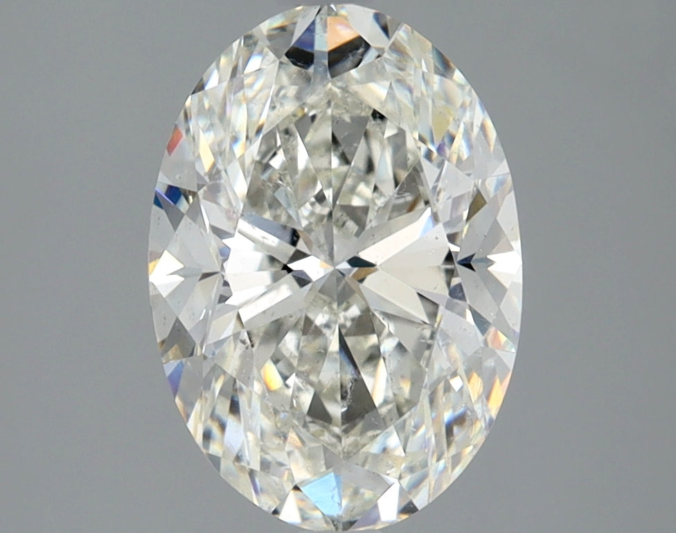 Lab-Grown 2.50 Carat Oval Shape Diamond color I Clarity SI2 With GIA Certificate, precious stones, engagement diamonds