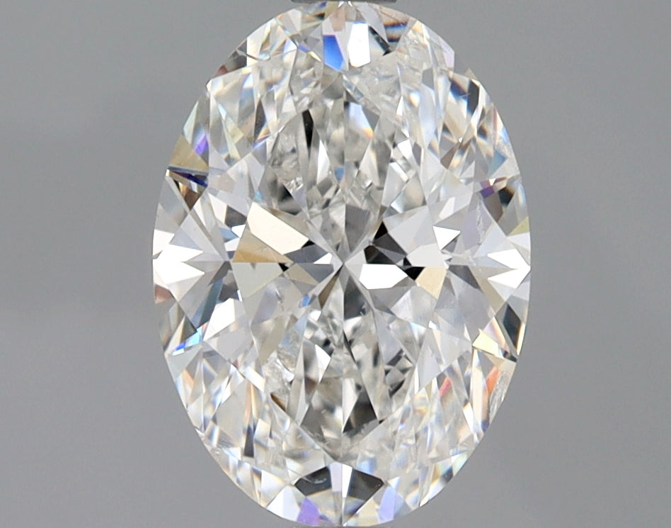 Lab-Grown 2.01 Carat Oval Shape Diamond color F Clarity SI2 With GIA Certificate, precious stones, engagement diamonds
